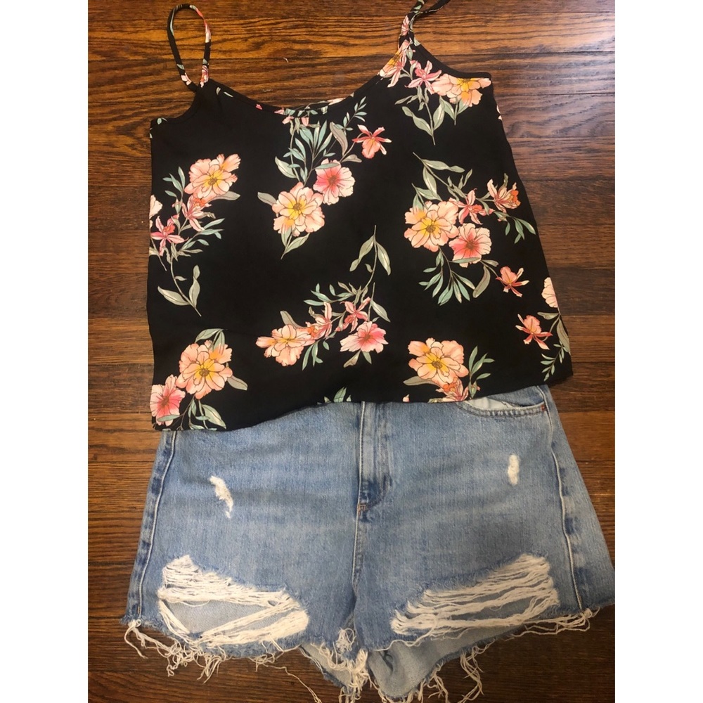 F21 Floral Tank Top